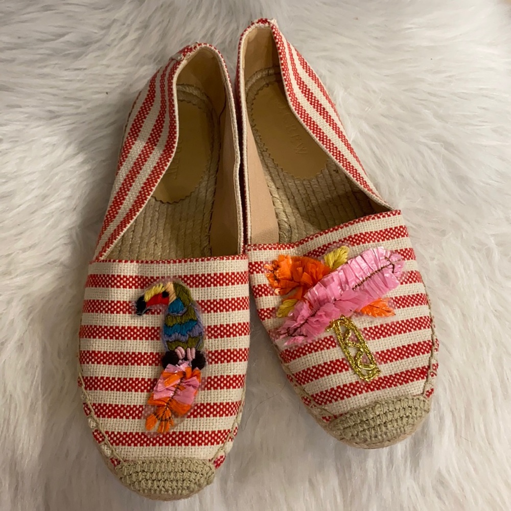 J. Crew tropical espadrilles size 8.5